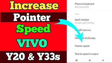 How to Increase Pointer Speed In Vivo Y20i And Y20 | Vivo Y20 Me Pointer Speed Kaise Badaye
