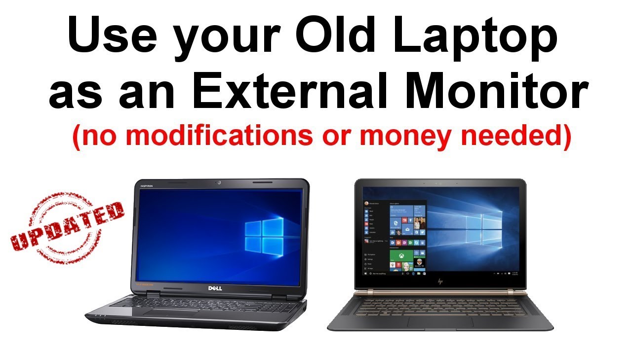 How to Use your Old Laptop as an External Monitor - YouTube