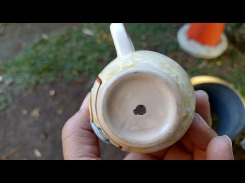 DIY: HOW TO DRILL HOLES IN PORCELAIN AND CERAMICS WITHOUT A DRILL - WATER AND NAIL TECHNIQUE