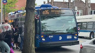 2023 MTA LFS Bus #9141 Q35 Bus from Brooklyn College to Rockaway Park 116 Street. Full Ride.