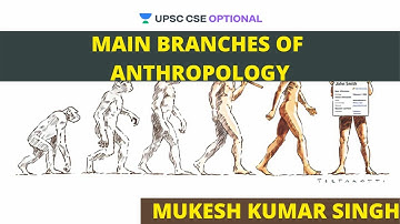 L4: Main Branches of Anthropology | UPSC CSE/IAS | Mukesh Kumar Singh