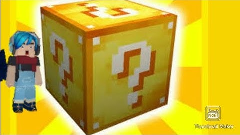 Playing Lucky Block Sky Block for the first time(Blockman Go)