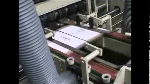 VIDEO OVERSYS U13521114 DISTECNO 3 COLOR FLEXO FOLDER GLUER WITH INLINE ROTARY DIE CUTTER
