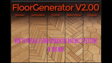 how to install floor generator and multi texture in 3ds max