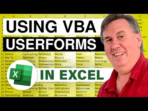Vídeo: Com puc crear un formulari VBA a Excel?