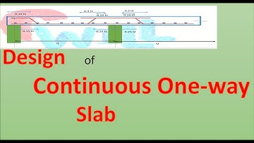 Continuous One way slab design: As per IS:456-2000| civil engineering