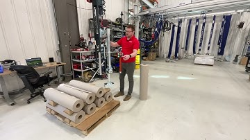 Binar Handling Quick Lift Roll Handler with Manual Rotation Demo and Explainer