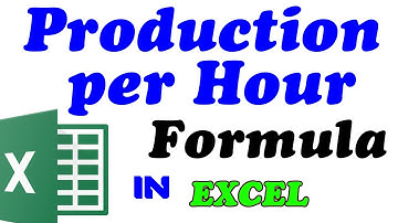 Calculate Production Per Hour with Super Easy & Ultra Useful Formula #excel #exceltips #education