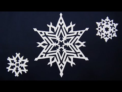 3 Красивые снежинки из бумаги А4 за 5 минут DIY - Простые снежинки DIY - Простые поделки.