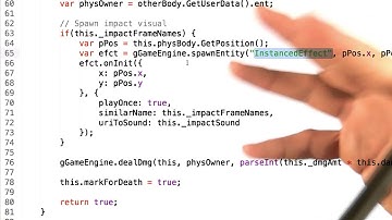 Projectile onTouch - HTML5 Game Development