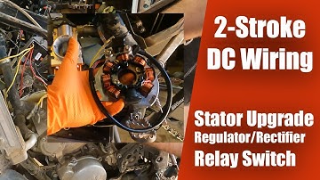 2-Stroke Dirt Bike DC Wiring | Stator Upgrade | Accessory wiring on KTM 300 XCW enduro build