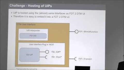 FDT Group Developer Forum 2013   FDT2 FDI Harmonization part 1