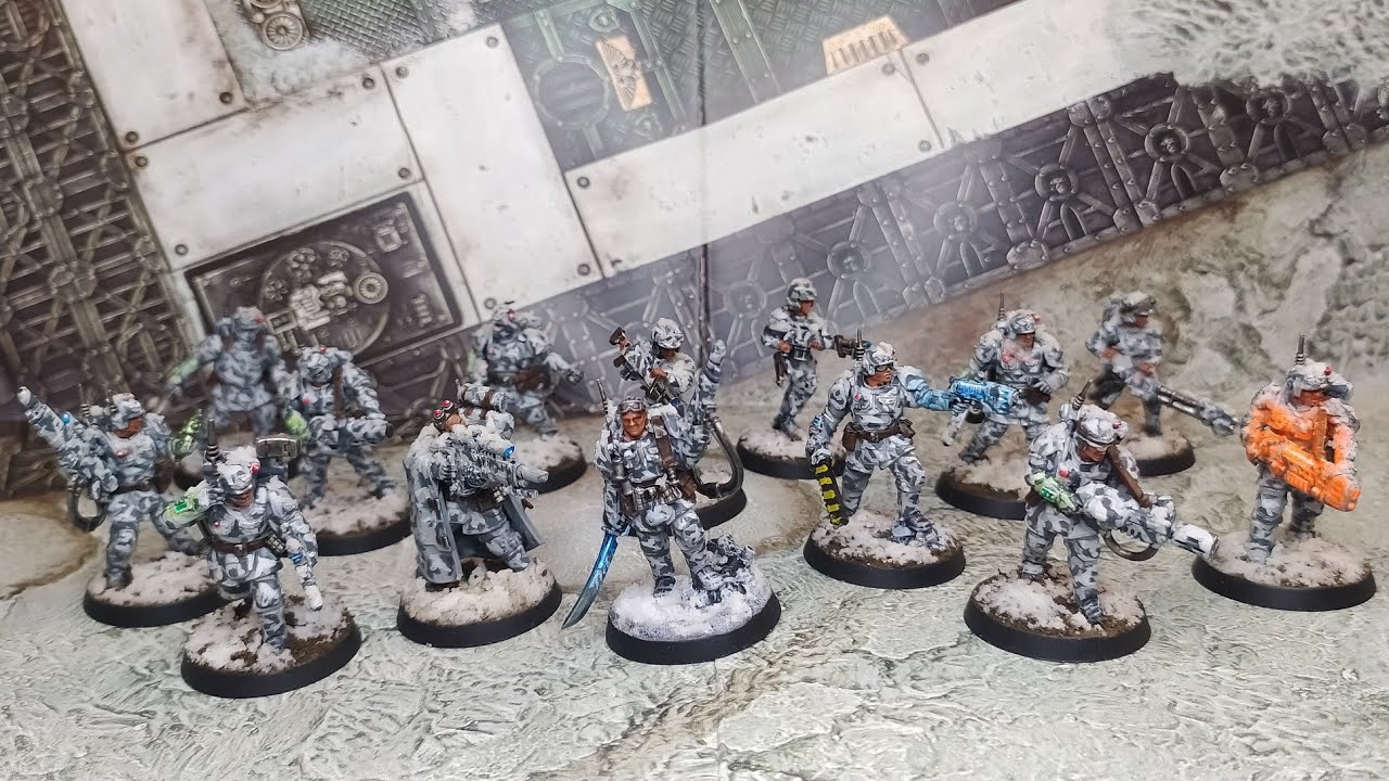KILL TEAM | Tabletop Painted Kasrkin Snow Camo | Warhammer 40000 - YouTube