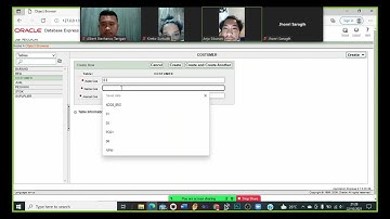 CARA MEMBUAT TABEL ORACLE DATABASE EXPRESS 10g