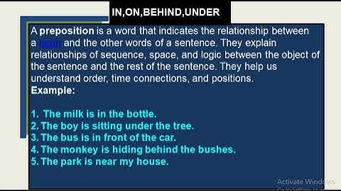 Class 2 English Grammar Chapter-23 IN,ON,UNDER, Introductory Video By Anuradha Chatterjee