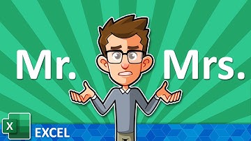 How to Add Mr. or Mrs. to Value in Excel