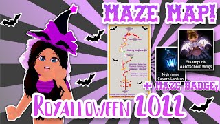 MAZE MAP Of PATHWAY To COMPLETE THE MAZE & Get STEAMPUNK WINGS & CAVERN LANTERN! Royale High Update