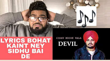 Sidhu Moose Wala DEVIL Lyrical Video | PBX 1 || Byg Byrd || PK SWAG REACTION