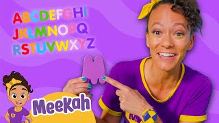 meekah learns her abcs with alphabet soup meekah learns abcs for kids toddler learning videos