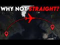 Why airplanes dont fly straight