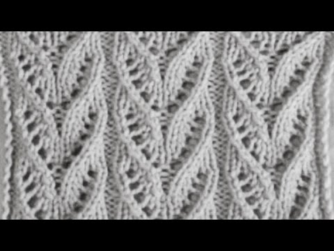 Японское ажурное вязание спицами