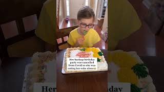 Heartbreaking moment for the birthday girl #Covidsucks #SNOOZZZAPALOOZA