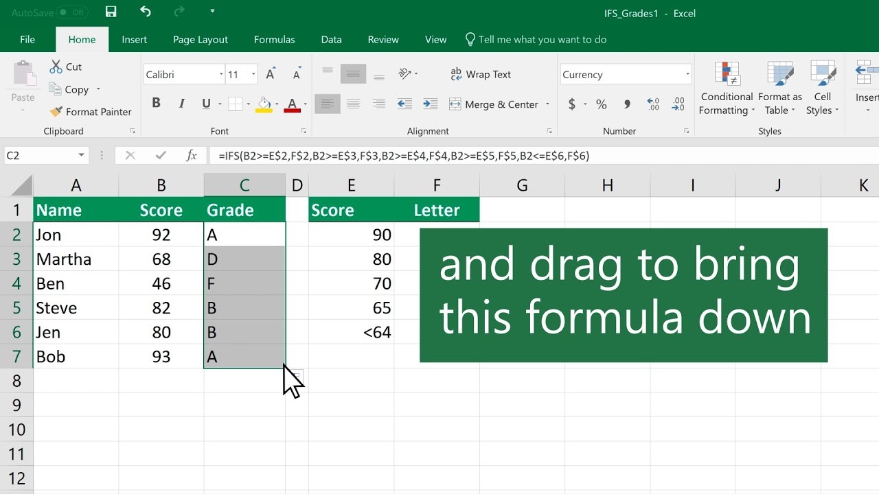 how-to-use-the-ifs-function-in-microsoft-excel-youtube