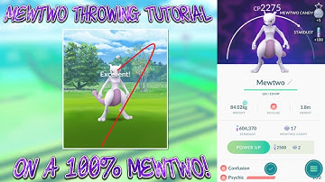 How To Catch Mewtwo In Pokemon Go | Excellent Throws | On a 100% Mewtwo!