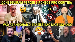 REAÇÕES dos CORINTIANOS PUTASSOS NA DERROTA PRO COXA l CORITIBA 2X1 CORINTHIANS