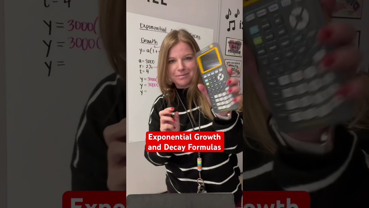 Exponential growth and decay formulas #math #iteachalgebra #algebra #mathematics