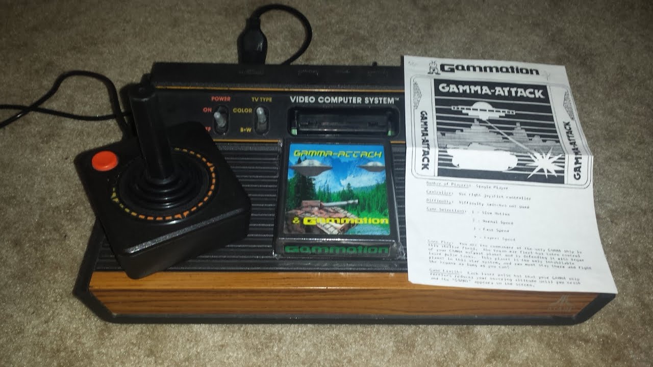 Rarest Atari 2600 Game, Re-Released! | Gamma Attack, Atari 2600