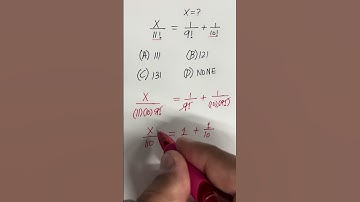 Factorial Equations #factorial #factorialnotation #factorials #howtosolve #findx #themathscholar23