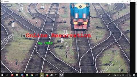 Railway Management System Mini Project - #javaproject CWAY Officials