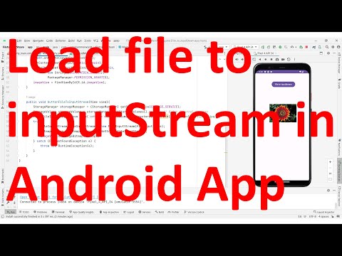 How to load a file from external storage to InputStream  in your Android App?