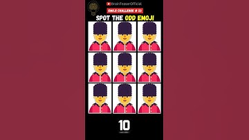 Find The Odd Emoji 🥸| New Emoji Quiz Pt-23 🤪 #shorts #shortvideo #viral #youtubeshorts