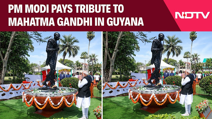 PM Modi Guyana Visit | PM Modi Pays Tribute To Mahatma Gandhi In Guyana