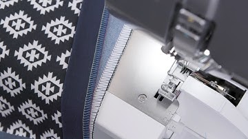 L 850 Overlocker / Serger: Stretchy Seams and Neatening Edges with 4- and 3-Thread Overlock