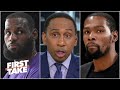 Stephen A.: 'LeBron will be waiting' for the Nets, KD & Kyrie 'have to answer the call' | First Take