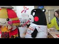 くまモン！ころう君とハンドボールブースでお仕事！