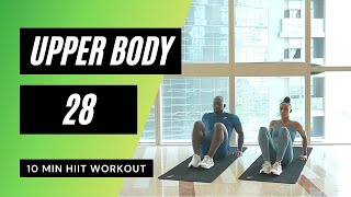 10 Min Upper Body Workout at Home // HIIT | MrandMrsMuscle