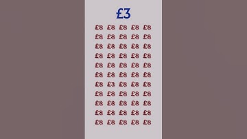 can you find £3 in 5 seconds? #wordpuzzlegame #game #mathematics #mindbendingquiz #puzzle