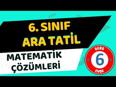 6. SINIF NİSAN ARA TATİL ÇÖZÜMLERİ