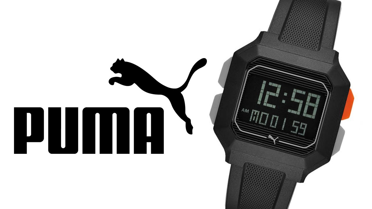 Puma REMIX MINI - Digitaluhr - black/schwarz 