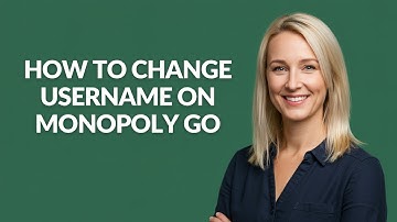 HOW TO CHANGE USERNAME ON MONOPOLY GO - Julia