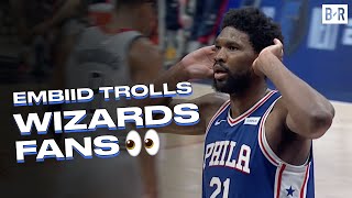 Joel Embiid Silences Wizards Arena After Thunderous Dunk