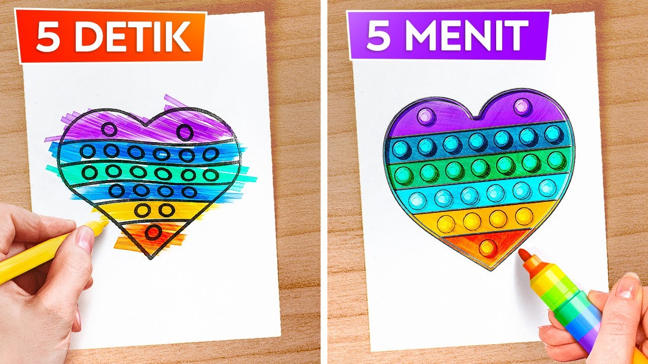 ⁣TRIK DAN KIAT SENI YANG KREATIF || Kiat Seni DIY yang Seru dan Penuh Warna oleh 123 GO! GOLD