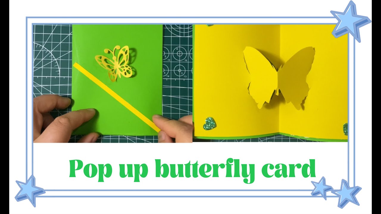 How to make a pop up butterfly card ?| DIY 3d birthday greeting cards ...