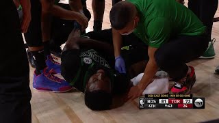 Jaylen Brown dunk but he’s on the ground in pain | Game 7 | Celtics vs Raptors