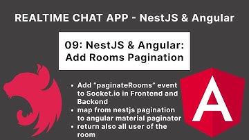 NestJS & Angular: Add Pagination for Chatrooms | Realtime Chat App | 09/17