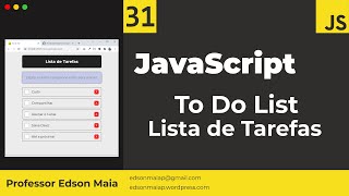 JavaScript Course Lesson 31 Applications with JavaScript To-Do List Extra Task List: localStorage